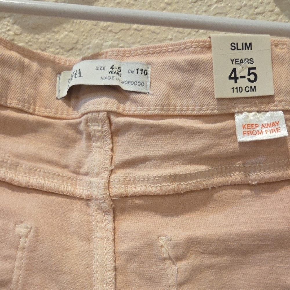 Zara Pink Children's Pants/ Jeans For A Little Girl . New With Tag. - Picture 11 of 12